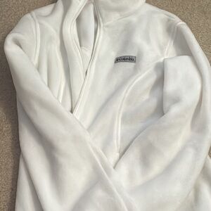 Columbia Soft White Fleece Jacket